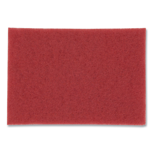 Low-Speed Buffer Floor Pads 5100, 12 X 18, Red, 20/carton