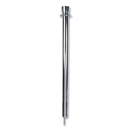 Crowd Control Posts, Chrome, 41" High, Silver, 2/box