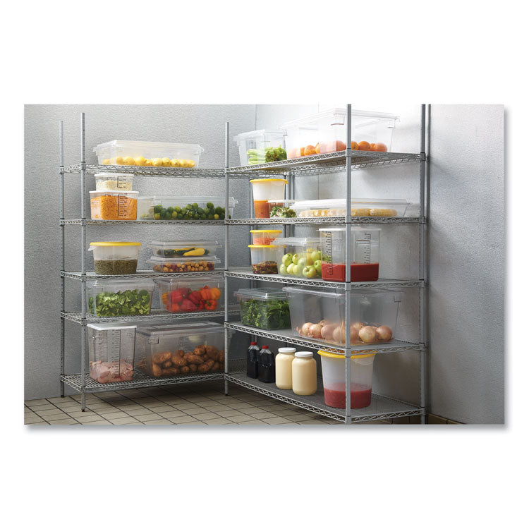 Food/Tote Boxes, 21.5 gal, 26 x 18 x 15, Clear, Plastic