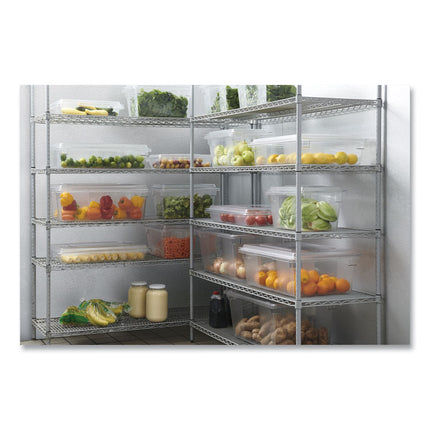 Food/Tote Boxes, 5 gal, 12 x 18 x 9, Clear, Plastic
