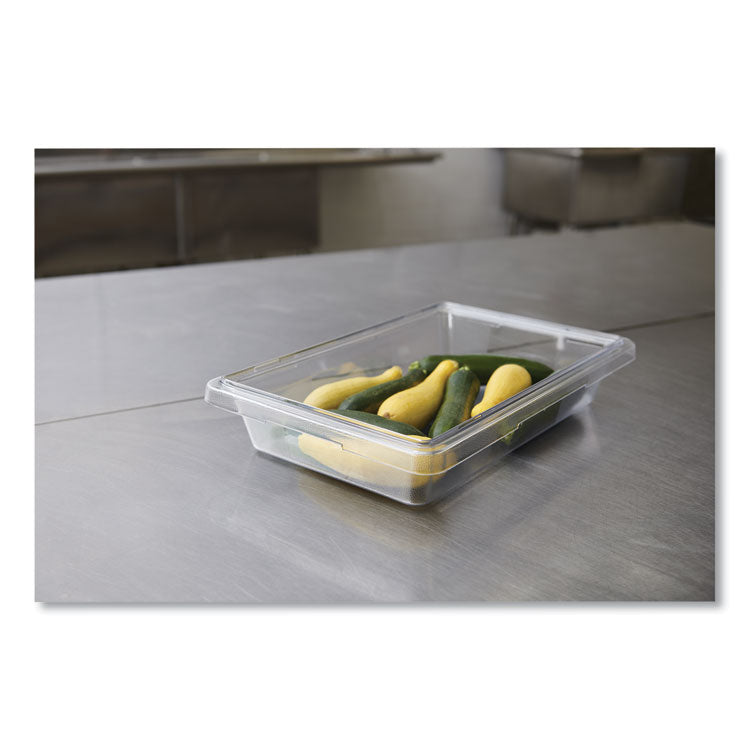 Food/Tote Boxes, 5 gal, 26 x 18 x 3.5, Clear, Plastic
