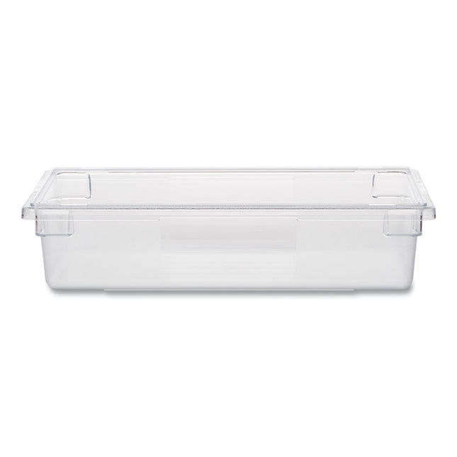 Food/Tote Boxes, 8.5 gal, 26 x 18 x 6, Clear, Plastic