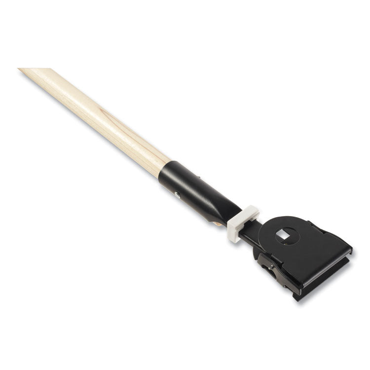 Snap-On Hardwood Dust Mop Handle, 1.5" dia x 60", Natural