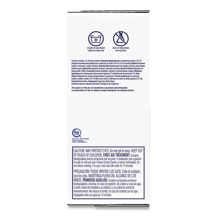 Laundry Detergent with Bleach, HE Compatible, 80 Loads, Tide Original Scent, Powder, 144 oz Box, 2/Carton