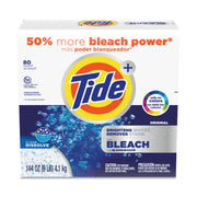 Laundry Detergent with Bleach, HE Compatible, 80 Loads, Tide Original Scent, Powder, 144 oz Box, 2/Carton