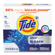 Laundry Detergent with Bleach, HE Compatible, 80 Loads, Tide Original Scent, Powder, 144 oz Box