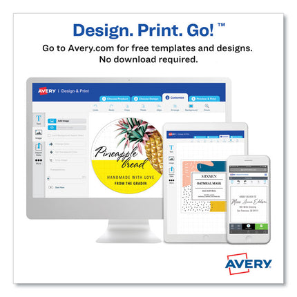 Square Print-To-The-Edge Labels, Inkjet/laser Printers, 2 X 2, Kraft Brown, 12/sheet, 25 Sheets/pack