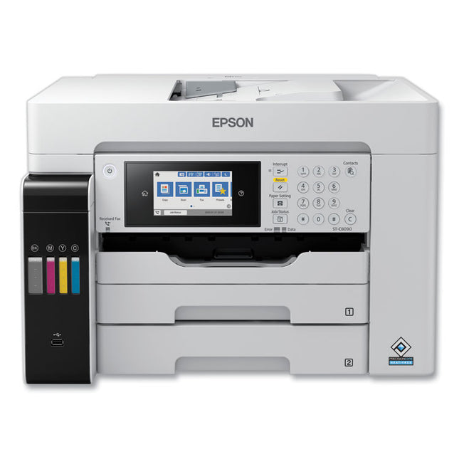 Workforce St-C8090 Supertank Color Mfc Printer, Copy/fax/print/scan
