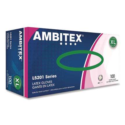 L5201 SERIES POWDER-FREE LATEX GLOVES, 4 MIL, X-LARGE, CREAM, 100/BOX