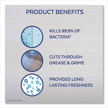 Clean and Fresh Multi-Surface Disinfectant Cleaner, Sparkling Lemon and Sunflower Essence, 144 oz Bottle, 4/Carton