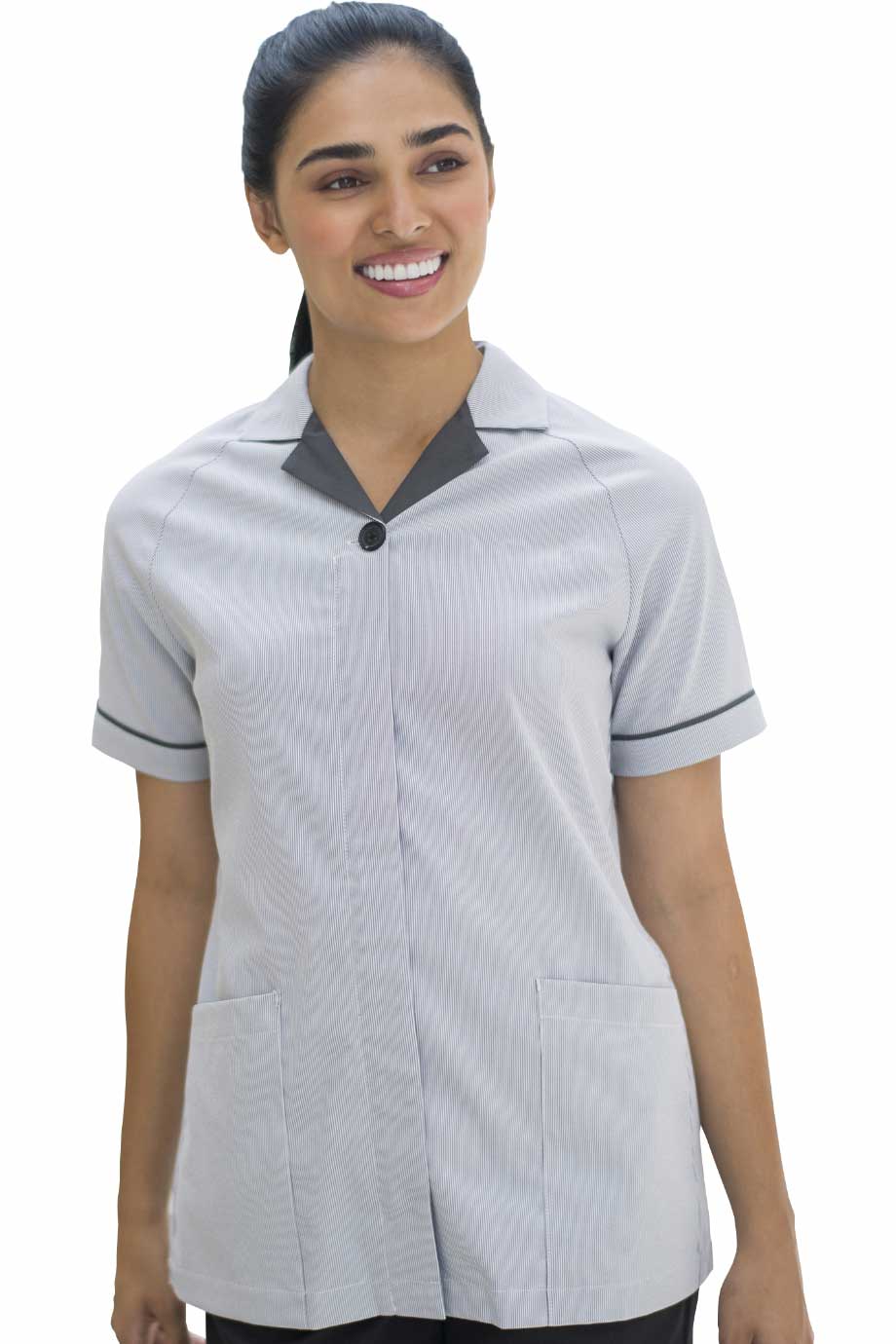 EDWARDS LADIES HIDDEN PLACKET TUNIC