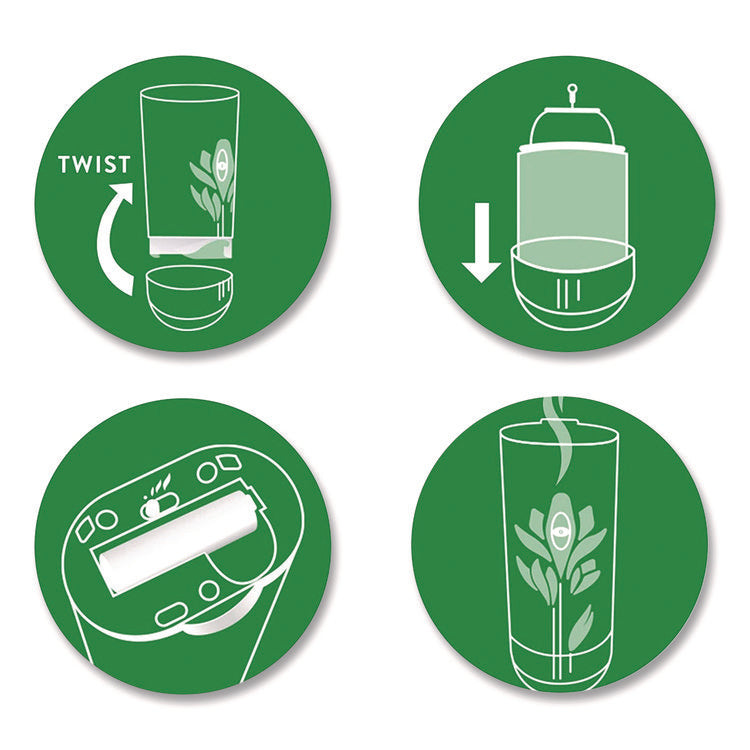 Freshmatic Ultra Automatic Starter Kit, Gadget/(2) 5.89 oz Fresh Linen Refills/AA Battery, 4 Kits/Carton