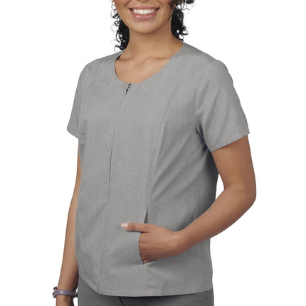 EDWARDS MELANGE FULL ZIP TUNIC