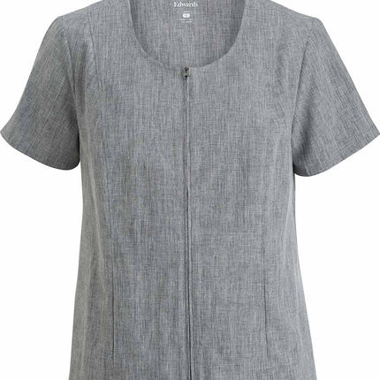 EDWARDS MELANGE FULL ZIP TUNIC