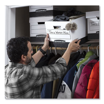 R-Kive Heavy-Duty Storage Boxes, Letter/legal Files, 12.75" X 16.5" X 10.38", Woodgrain, 4/carton