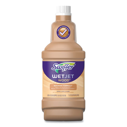 Wetjet System Cleaning-Solution Refill, Blossom Breeze Scent, 1.25 L Bottle, 4/carton