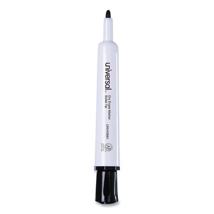 Dry Erase Marker, Medium Bullet Tip, Black, Dozen