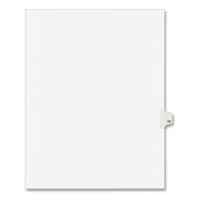 Preprinted Legal Exhibit Side Tab Index Dividers, Avery Style, 10-Tab, 16, 11 X 8.5, White, 25/pack, (1016)
