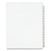 Preprinted Legal Exhibit Side Tab Index Dividers, Avery Style, 25-Tab, 126 To 150, 11 X 8.5, White, 1 Set, (1335)