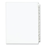 Preprinted Legal Exhibit Side Tab Index Dividers, Avery Style, 25-Tab, 201 To 225, 11 X 8.5, White, 1 Set, (1338)