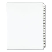 Preprinted Legal Exhibit Side Tab Index Dividers, Avery Style, 25-Tab, 226 To 250, 11 X 8.5, White, 1 Set, (1339)