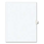 Preprinted Legal Exhibit Side Tab Index Dividers, Avery Style, 10-Tab, 13, 11 X 8.5, White, 25/pack