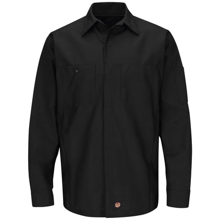 Red Kap® Men's Long Sleeve Solid Crew Shirt / SY10BK