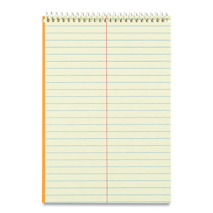 Standard Spiral Steno Pad, Gregg Rule, Brown Cover, 60 Eye-Ease Green 6 X 9 Sheets