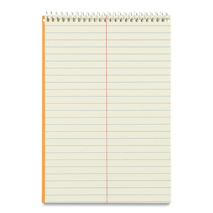 Standard Spiral Steno Pad, Gregg Rule, Brown Cover, 80 Eye-Ease Green 6 X 9 Sheets