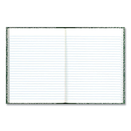 Lab Notebook, Wide/Legal Rule, Green Marble Cover, (96) 10.13 x 7.88 Sheets
