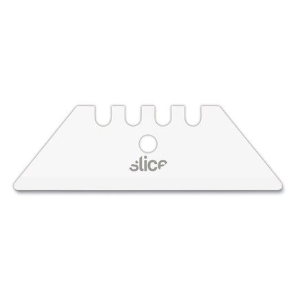 Safety Utility Knife Blades, Rounded Tip, Ceramic Zirconium Oxide, 2/pack