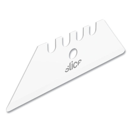 Safety Utility Knife Blades, Rounded Tip, Ceramic Zirconium Oxide, 2/pack