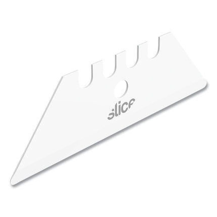 Safety Utility Knife Blades, Rounded Tip, Ceramic Zirconium Oxide, 2/pack