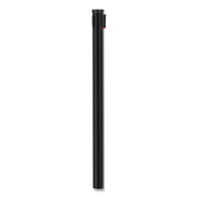 Adjusta-Tape Crowd Control Posts Only, Steel, 40" High, Black, 2/box