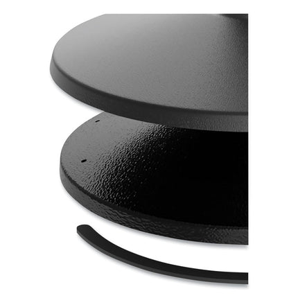 Adjusta-Tape Crowd Control Base Only, Steel, 14" Deep, Black, 2/box
