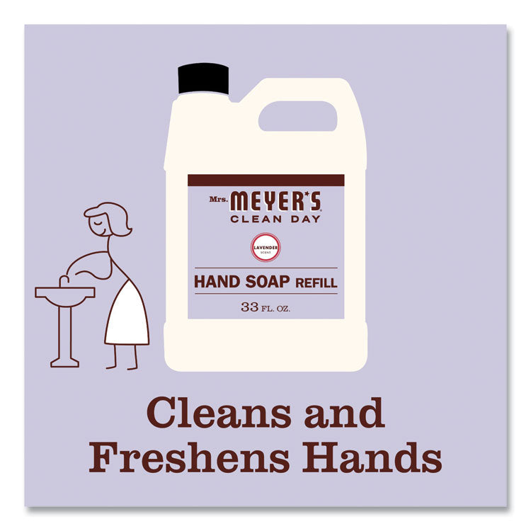 Clean Day Liquid Hand Soap Refill, Lavender Scent, 33 oz, 6/Carton