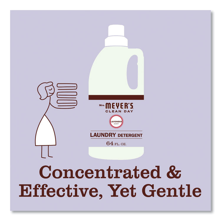 Liquid Laundry Detergent, Lavender Scent, 64 Oz Bottle, 6/carton