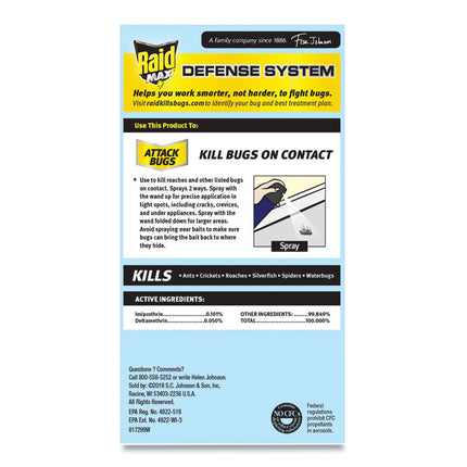 Ant/Roach Killer, 14.5 oz Aerosol Spray, Unscented, 6/Carton