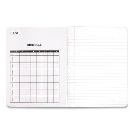 Square Deal Composition Book, 3-Subject, Wide/Legal Rule, Black Cover, (100) 9.75 x 7.5 Sheets, 12/Pack