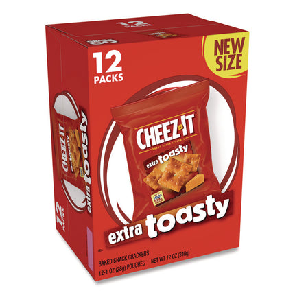 Baked Snack Crackers, Extra Toasty Crackers, 1 Oz Bag, 12/box