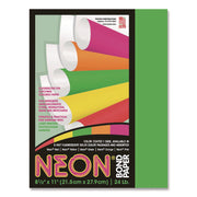 Neon Multi-Purpose Paper, 24 lb Bond Weight, 8.5 x 11, Green, 100/Pack