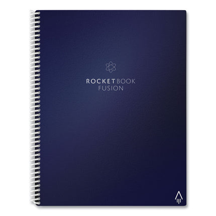 Fusion Smart Notebook, Seven Assorted Page Formats (Set 1), Blue Cover, (21) 11 x 8.5 Sheets