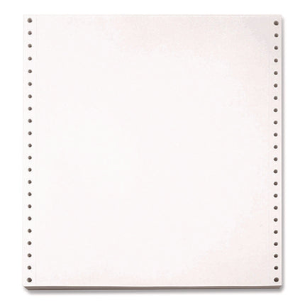 Blank Continuous Paper, 1-Part, 20 lb Bond Weight, 9.5 x 5.5, White, 5,400/Carton