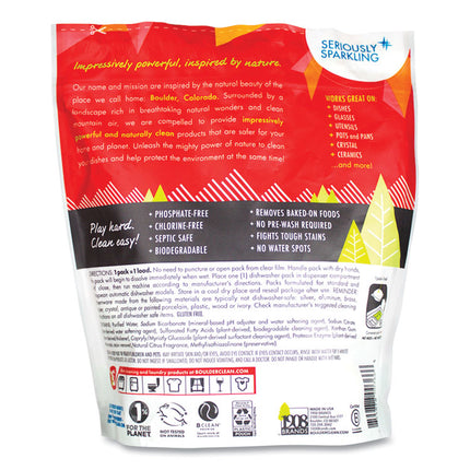Dishwasher Detergent Power Packs, Citrus Zest, 48 Tab Pouch, 6/carton