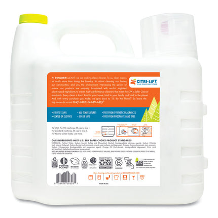 Liquid Laundry Detergent, Citrus Breeze, 200 Oz Bottle, 2/carton