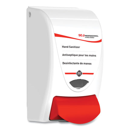Hand Sanitizer Dispenser, 1 Liter Capacity, 4.92 x 4.6 x 9.25, White