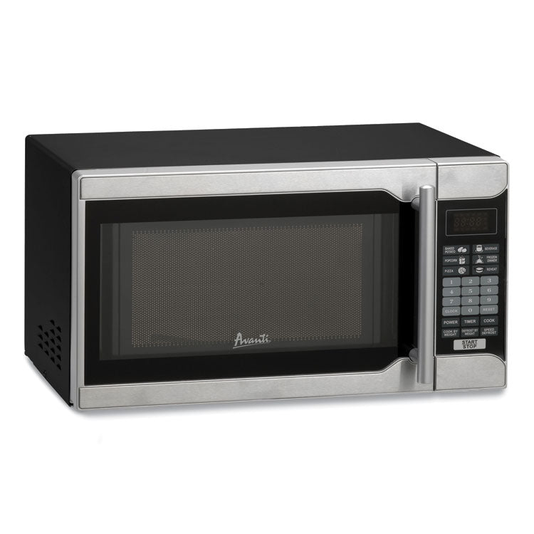 0.7 Cu.ft Capacity Microwave Oven, 700 Watts, Black/Stainless Steel