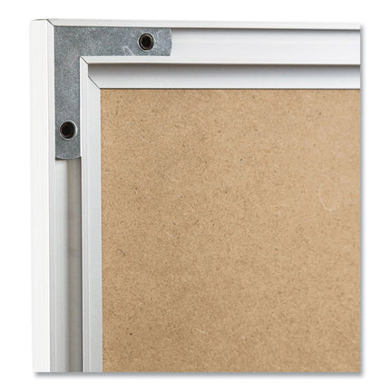 Melamine Dry Erase Board, 24" x 18" (Actual Size: 23" x 17"), White Surface, Satin Aluminum Frame