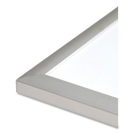 Melamine Dry Erase Board, 48" x 36" (Actual Size: 47" x 35"), White Surface, Satin Aluminum Frame