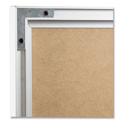 Melamine Dry Erase Board, 72" x 48" (Actual Size: 70" x 47"), White Surface, Satin Aluminum Frame